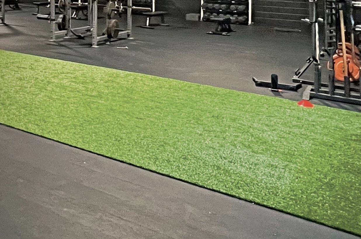 PG-02 Pro-Gymturfia artificial grass close-up, 15 mm