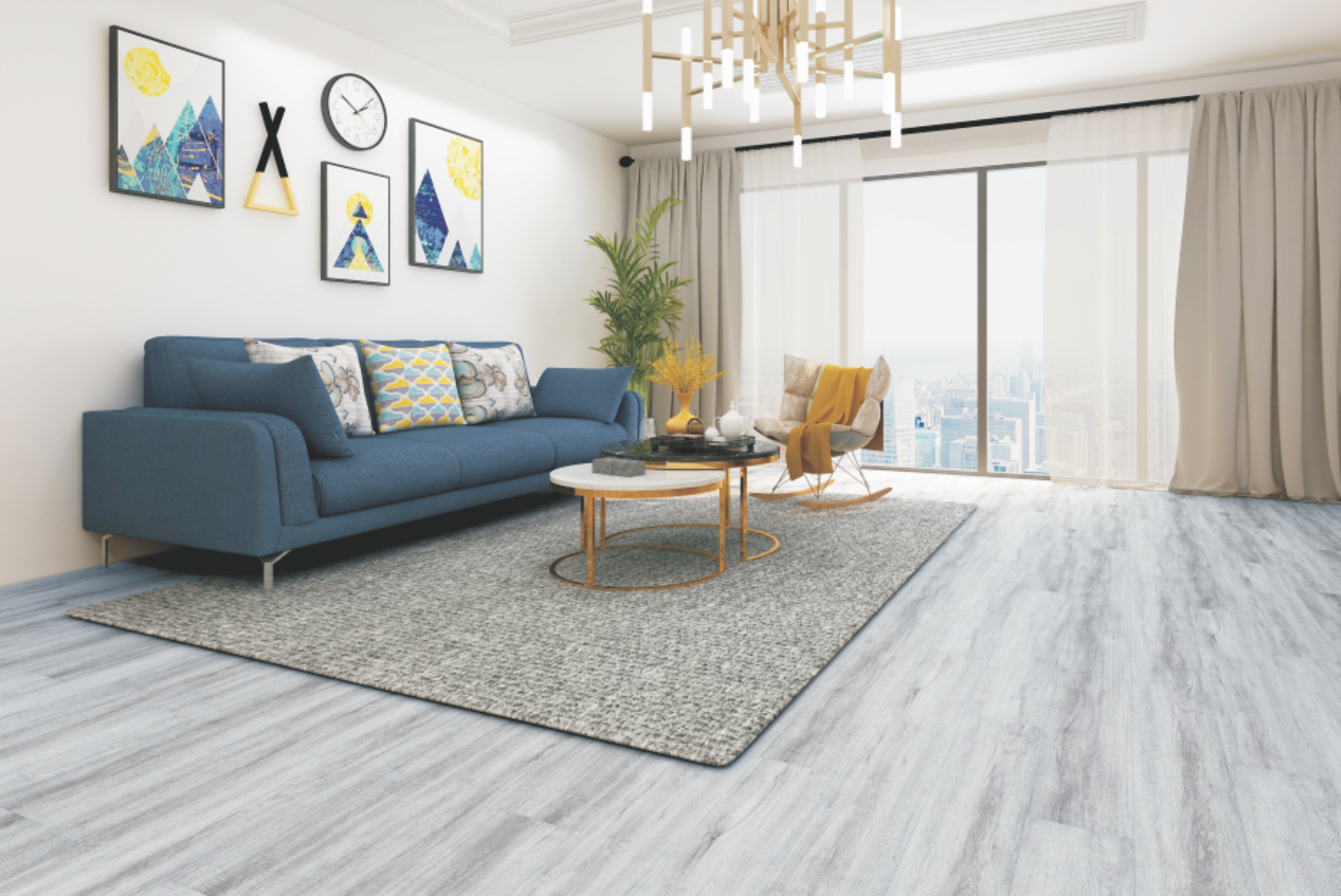 Flexi flooring system - living room installation